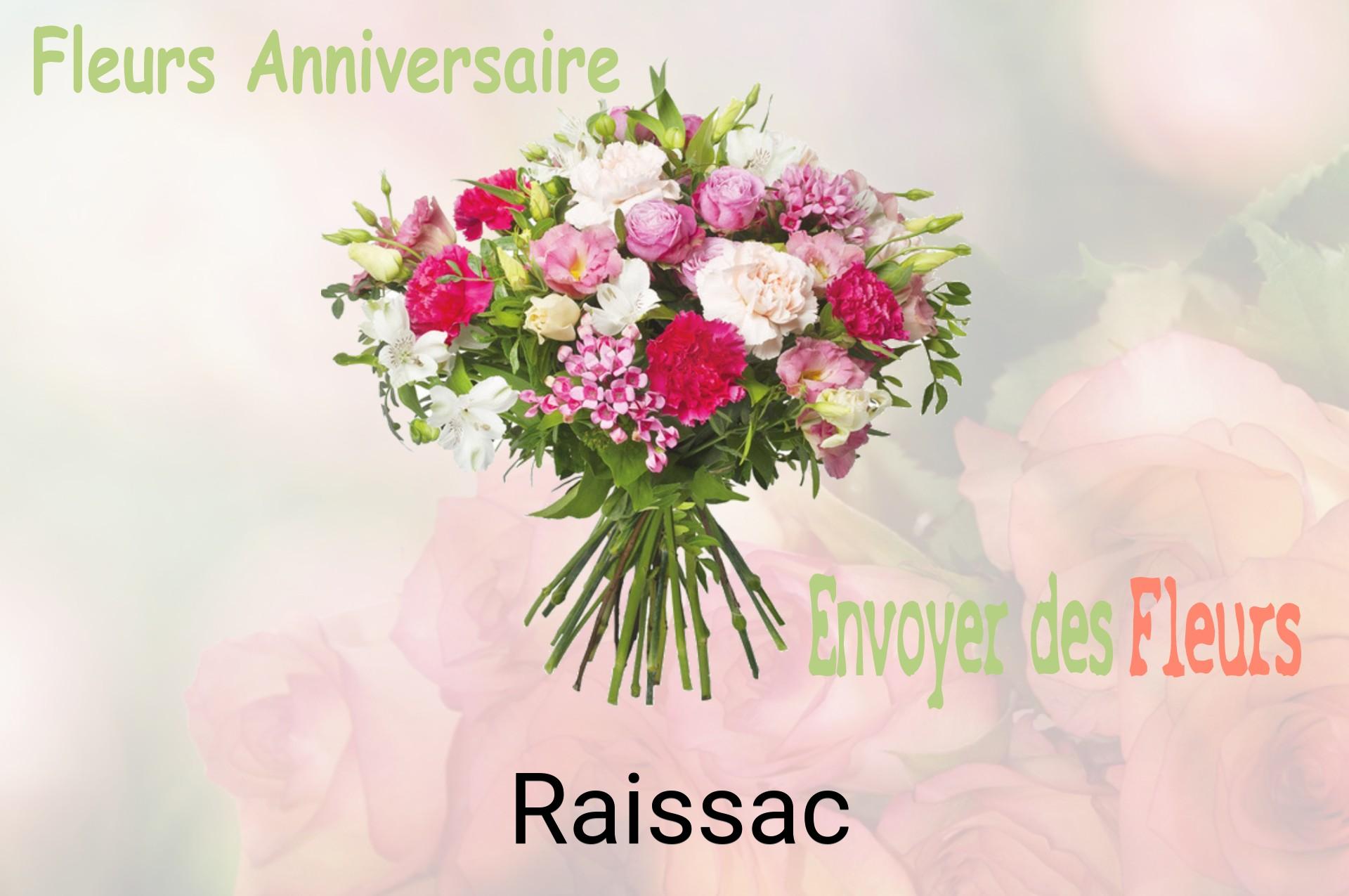 Bouquet de fleurs d’anniversaire livré à Raissac