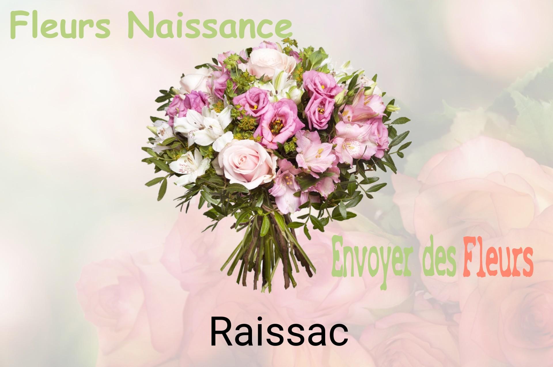 Bouquet de fleurs de naissance livré à Raissac